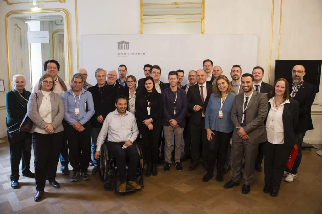 delegates from technology event in Vienna