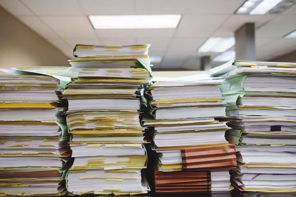 piles of documents