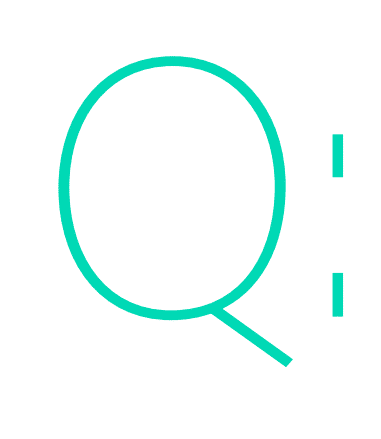The letter Q, indicating a question