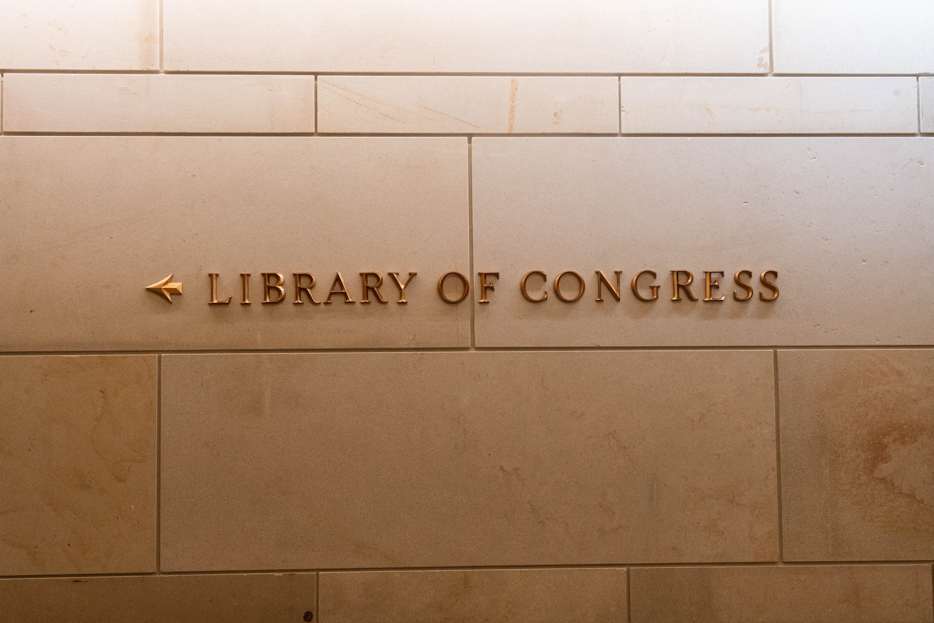 sign saying Library of Congress