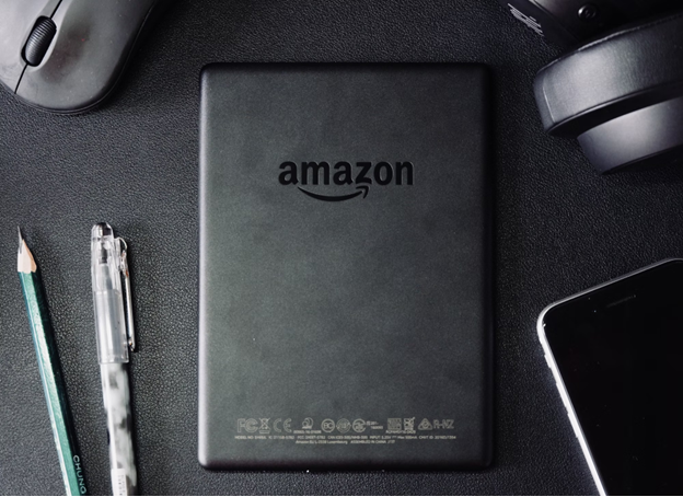 Amazon tablet on a desk