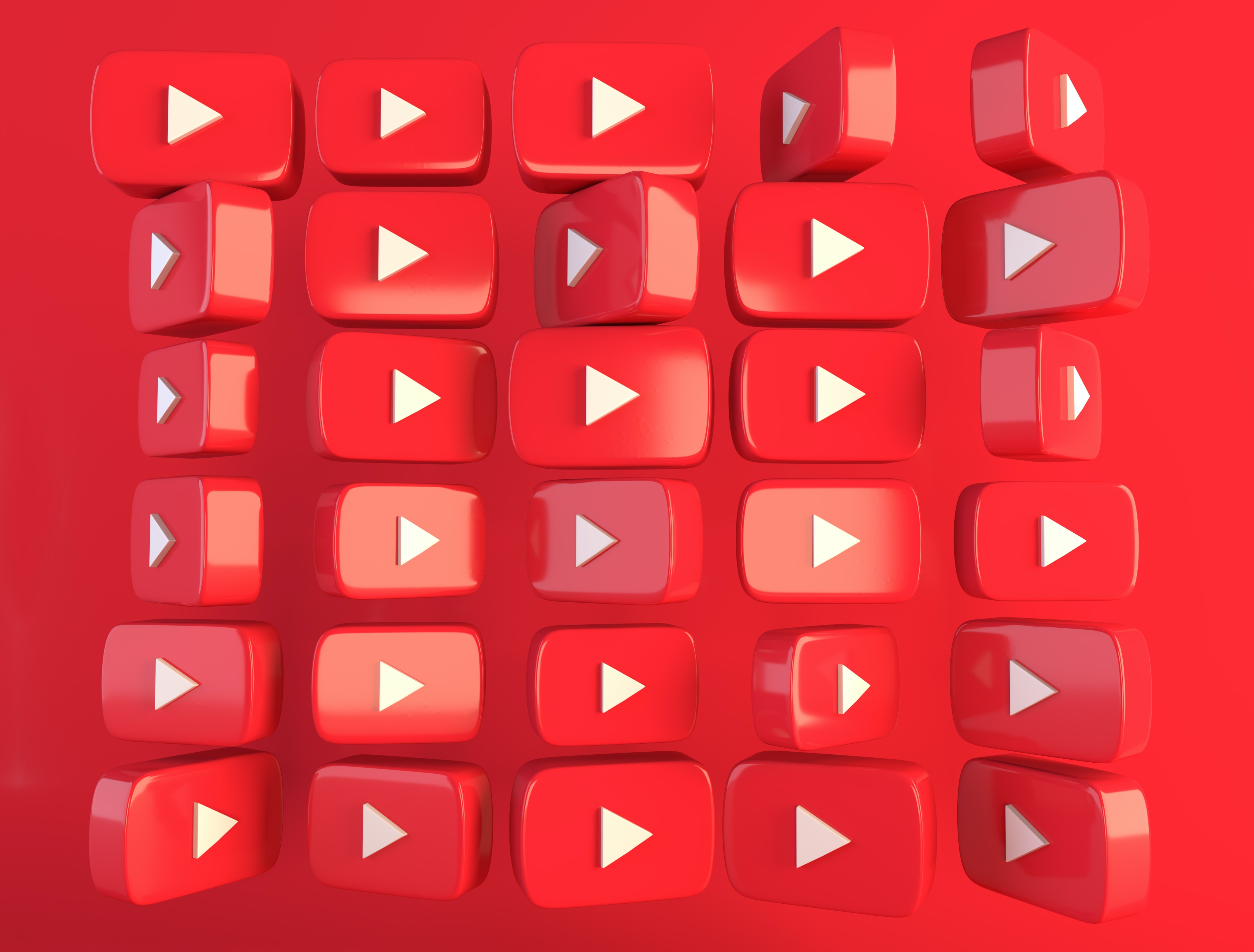 a grid of youtube logos