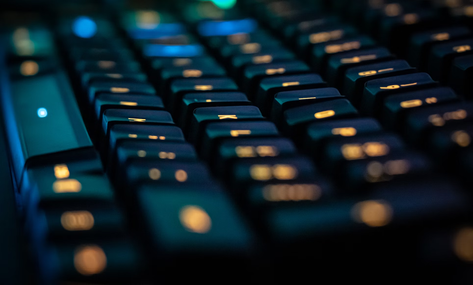 closeup of a keyboard