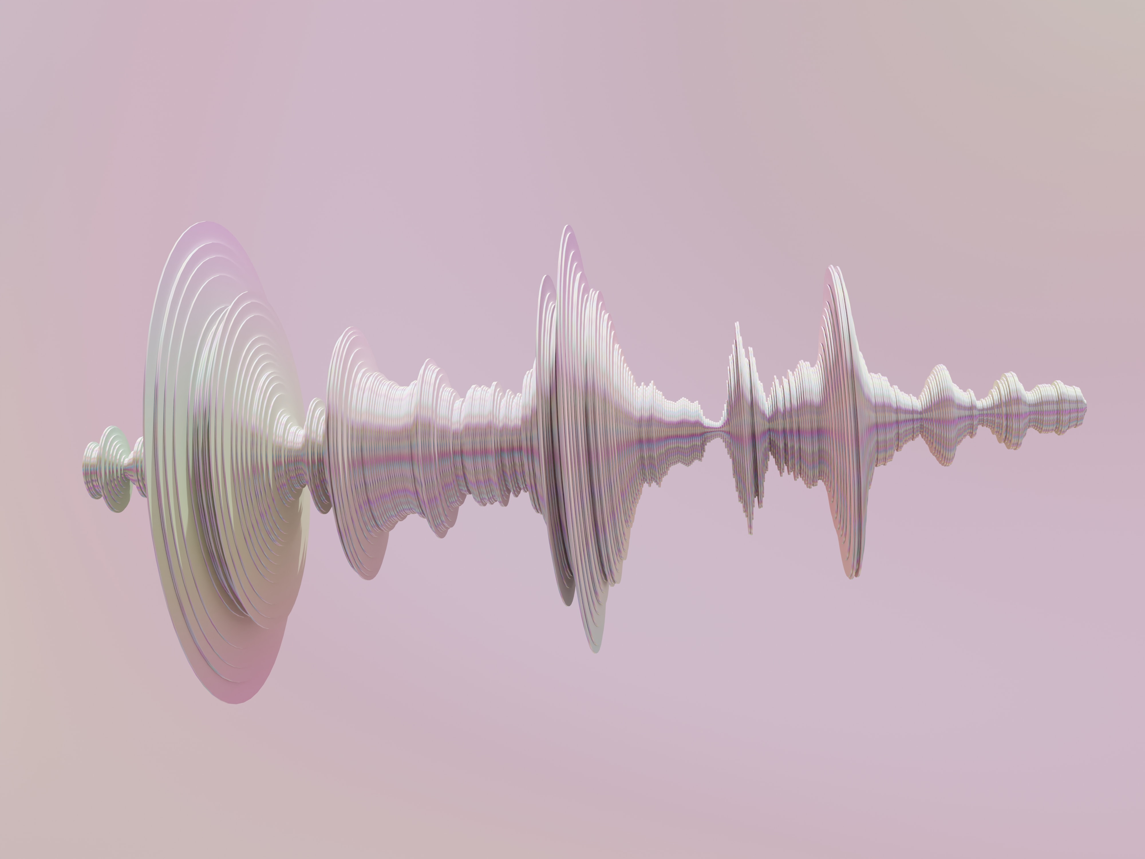 wave-like image on pink background