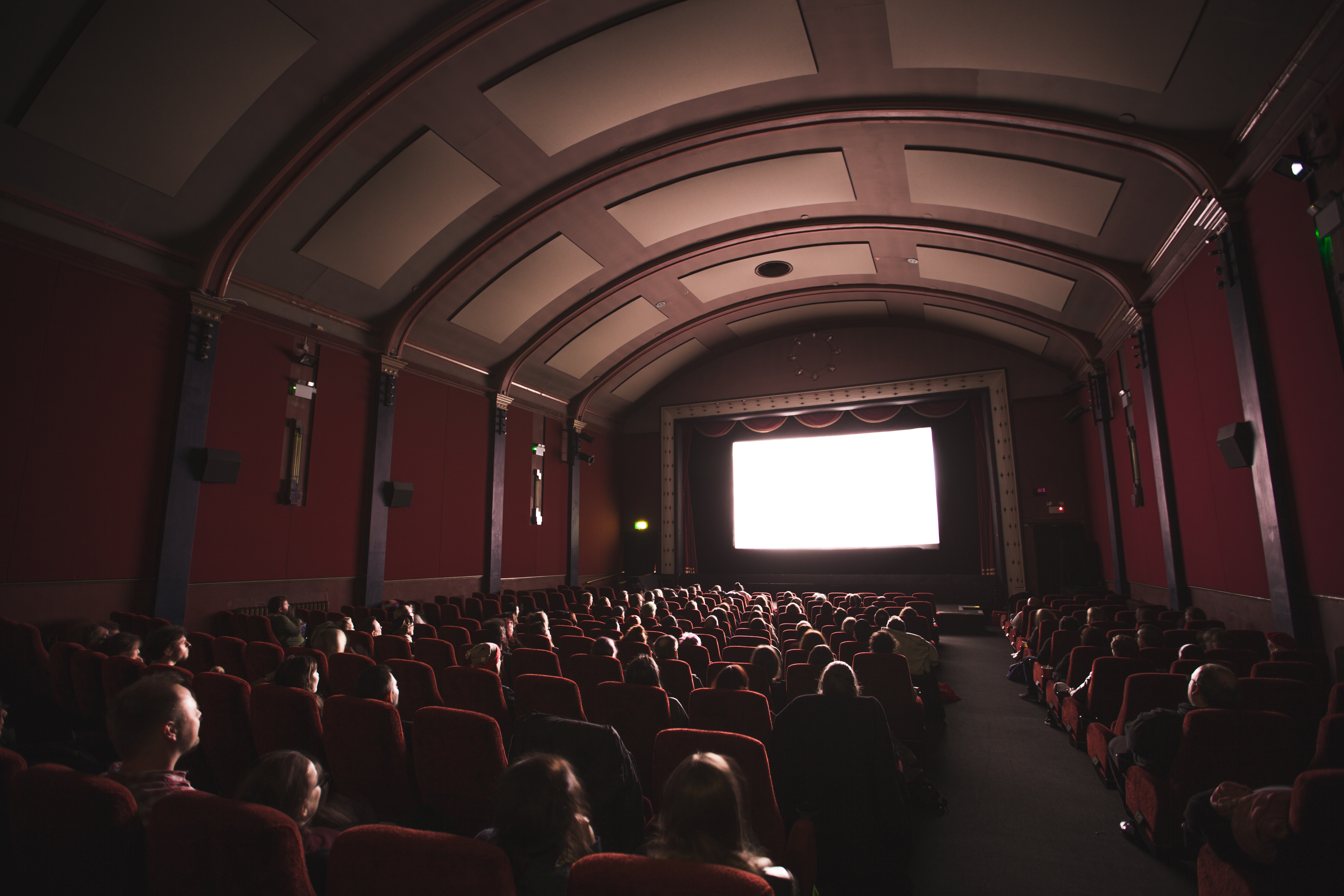 inside of theater with people