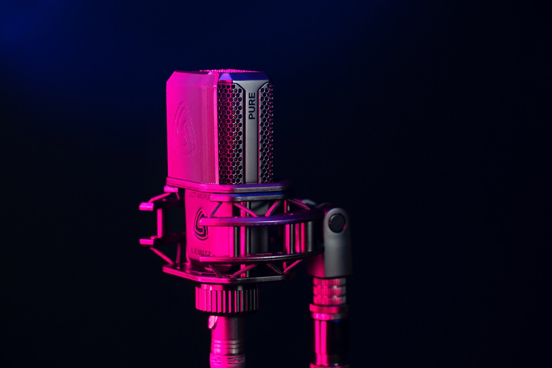 close up of a mic