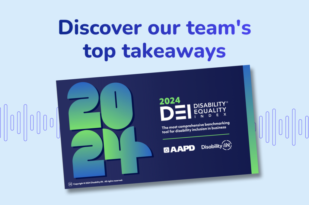 Discover our team's top takeaways. A graphic of a 2024 DEI report is shown