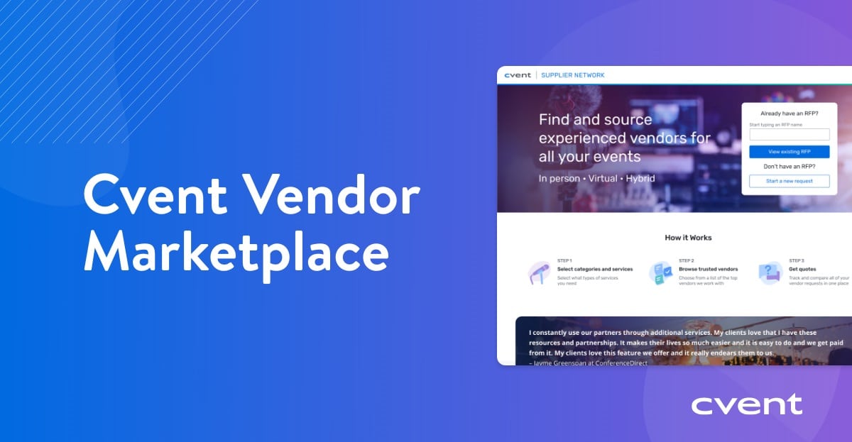 Cvent Vendor Marketplace