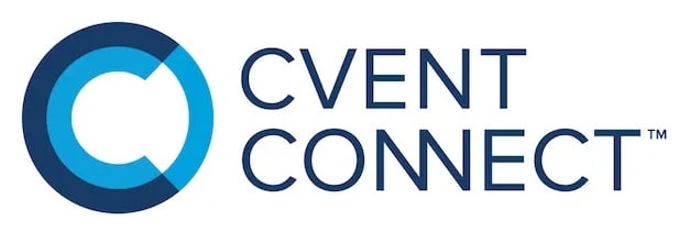 The Cvent Connect logo with blue letters reading 