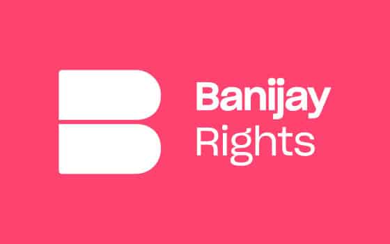 Pink background featuring Banijay Rights logo in white