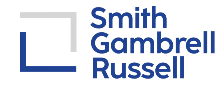 Logo for law firm Smith, Gambrell & Russell, LLP
